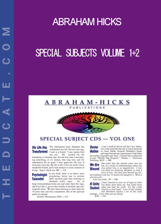 Abraham Hicks - Special Subjects Volume 1+2