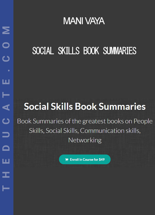 Mani Vaya - Social Skills Book Summaries